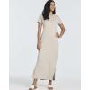 image:imageReal Essentials 3 Pack Womens Casual Short Sleeve Maxi TShirt Dress with Slit Available in Plus SizeSet 4