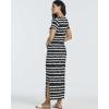 image:imageReal Essentials 3 Pack Womens Casual Short Sleeve Maxi TShirt Dress with Slit Available in Plus SizeSet 4