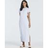 image:imageReal Essentials 3 Pack Womens Casual Short Sleeve Maxi TShirt Dress with Slit Available in Plus SizeSet 5