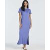 image:imageReal Essentials 3 Pack Womens Casual Short Sleeve Maxi TShirt Dress with Slit Available in Plus SizeSet 6