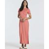 image:imageReal Essentials 3 Pack Womens Casual Short Sleeve Maxi TShirt Dress with Slit Available in Plus SizeSet 6