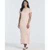 image:imageReal Essentials 3 Pack Womens Casual Short Sleeve Maxi TShirt Dress with Slit Available in Plus SizeSet 7