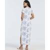 image:imageReal Essentials 3 Pack Womens Casual Short Sleeve Maxi TShirt Dress with Slit Available in Plus SizeSet 8