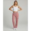 image:imageReal Essentials 3 Pack Womens Fleece Cargo Sweatpants Open Bottom Lounge amp Athletic Casual Pants with PocketsSet 1