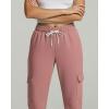 image:imageReal Essentials 3 Pack Womens Fleece Cargo Sweatpants Open Bottom Lounge amp Athletic Casual Pants with PocketsSet 1