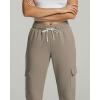 image:imageReal Essentials 3 Pack Womens Fleece Cargo Sweatpants Open Bottom Lounge amp Athletic Casual Pants with PocketsSet 5
