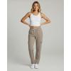 image:imageReal Essentials 3 Pack Womens Fleece Cargo Sweatpants Open Bottom Lounge amp Athletic Casual Pants with PocketsSet 5