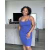 image:imageReal Essentials 3 Pack Womens Spaghetti Strap Tank Ribbed Mini Dress with Builtin Bra Summer Sundress Casual Lounge DressesSet 2