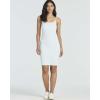 image:imageReal Essentials 3 Pack Womens Spaghetti Strap Tank Ribbed Mini Dress with Builtin Bra Summer Sundress Casual Lounge DressesSet 5