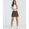 image:imageReal Essentials 3 PackWomens 14 Pleated Tennis Skorts Golf Skirt High Waisted Athletic Running Casual Shorts with PocketsSet 2