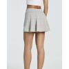 image:imageReal Essentials 3 PackWomens 14 Pleated Tennis Skorts Golf Skirt High Waisted Athletic Running Casual Shorts with PocketsSet 7