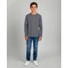image:imageReal Essentials 4 Pack Boys Cotton Jersey Long Sleeve TShirt with Pocket  Kids Teens Youth Crew Neck Tee Top Ages 416Set 3
