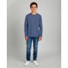 image:imageReal Essentials 4 Pack Boys Cotton Jersey Long Sleeve TShirt with Pocket  Kids Teens Youth Crew Neck Tee Top Ages 416Set 8