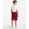 image:imageReal Essentials 4 Pack Boys Fleece Lounge Shorts  Soft PullOn Gym School Sleep amp Active Sports Shorts for KidsSet 5