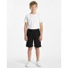 image:imageReal Essentials 4 Pack Boys Fleece Lounge Shorts  Soft PullOn Gym School Sleep amp Active Sports Shorts for KidsSet 7