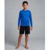 image:imageReal Essentials 4 Pack Boys Rash Guard Long Sleeve Swim Shirt UV Sun Protection Fishing amp Swimwear Tops for KidsLong Sleeve Set 3