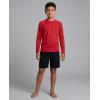 image:imageReal Essentials 4 Pack Boys Rash Guard Long Sleeve Swim Shirt UV Sun Protection Fishing amp Swimwear Tops for KidsLong Sleeve Set 5
