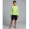 image:imageReal Essentials 4 Pack Boys Rash Guard Long Sleeve Swim Shirt UV Sun Protection Fishing amp Swimwear Tops for KidsLong Sleeve Set 6