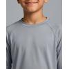 image:imageReal Essentials 4 Pack Boys Rash Guard Long Sleeve Swim Shirt UV Sun Protection Fishing amp Swimwear Tops for KidsLong Sleeve Set 7