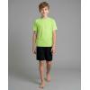 image:imageReal Essentials 4 Pack Boys Rash Guard Short Sleeve Swim Shirt UV Sun Protection Fishing amp Swimwear Tops for KidsShort Sleeve Set 3