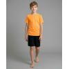 image:imageReal Essentials 4 Pack Boys Rash Guard Short Sleeve Swim Shirt UV Sun Protection Fishing amp Swimwear Tops for KidsShort Sleeve Set 6