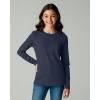 image:imageReal Essentials 4 Pack Girls Cotton Long Sleeve Crew Neck TShirt  Athletic Tee Shirt for Teens Kids Youth Ages 416Set 2