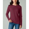 image:imageReal Essentials 4 Pack Girls Cotton Long Sleeve Crew Neck TShirt  Athletic Tee Shirt for Teens Kids Youth Ages 416Set 4