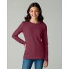 image:imageReal Essentials 4 Pack Girls Cotton Long Sleeve Crew Neck TShirt  Athletic Tee Shirt for Teens Kids Youth Ages 416Set 4