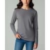 image:imageReal Essentials 4 Pack Girls Cotton Long Sleeve Crew Neck TShirt  Athletic Tee Shirt for Teens Kids Youth Ages 416Set 6