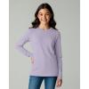 image:imageReal Essentials 4 Pack Girls Cotton Long Sleeve Crew Neck TShirt  Athletic Tee Shirt for Teens Kids Youth Ages 416Set 7
