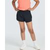 image:imageReal Essentials 4 Pack Girls DryFit Shorts  Running Athletic Basketball Gym Sports Wear for Kids amp Teens 418Set 3