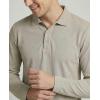 image:imageReal Essentials 4 Pack Mens Long Sleeve Polo Shirts for Men  Cotton Pique Collared Athletic Golf Shirt Work amp CasualBlack  Black  Chocolate Torte  Abbey Stone