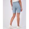 image:imageReal Essentials 4 Pack Womens 7 Bermuda Long Casual Yoga SuperSoft Loose Comfy Shorts with Pockets Available in PlusSet 10
