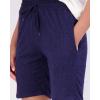 image:imageReal Essentials 4 Pack Womens 7 Bermuda Long Casual Yoga SuperSoft Loose Comfy Shorts with Pockets Available in PlusSet 10