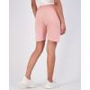 image:imageReal Essentials 4 Pack Womens 7 Bermuda Long Casual Yoga SuperSoft Loose Comfy Shorts with Pockets Available in PlusSet 6