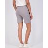 image:imageReal Essentials 4 Pack Womens 7 Bermuda Long Casual Yoga SuperSoft Loose Comfy Shorts with Pockets Available in PlusSet 7