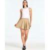 image:imageReal Essentials 4 Pack Womens Basic Casual Stretchy Mini Skirt  Skater ALine Flowy Flared Available in Plus SizeSet 2