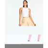 image:imageReal Essentials 4 Pack Womens Basic Casual Stretchy Mini Skirt  Skater ALine Flowy Flared Available in Plus SizeSet 8