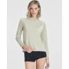 image:imageReal Essentials 4 Pack Womens Long Sleeve Rash Guard Moisture Wicking Shirts  Sun Protection Quick Dry SPF 50 Tops PlusLong Sleeve Set 2