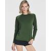 image:imageReal Essentials 4 Pack Womens Long Sleeve Rash Guard Moisture Wicking Shirts  Sun Protection Quick Dry SPF 50 Tops PlusLong Sleeve Set 3