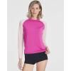 image:imageReal Essentials 4 Pack Womens Long Sleeve Rash Guard Moisture Wicking Shirts  Sun Protection Quick Dry SPF 50 Tops PlusLong Sleeve Set 4