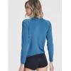 image:imageReal Essentials 4 Pack Womens Long Sleeve Rash Guard Moisture Wicking Shirts  Sun Protection Quick Dry SPF 50 Tops PlusLong Sleeve Set 6
