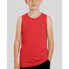 image:imageReal Essentials 5 Pack Boys Breeze Tech Tank Top  Sleeveless Athletic Shirt for Kids Youth Teens Ages 618Set 1