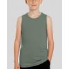 image:imageReal Essentials 5 Pack Boys Breeze Tech Tank Top  Sleeveless Athletic Shirt for Kids Youth Teens Ages 618Set 6
