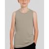 image:imageReal Essentials 5 Pack Boys Breeze Tech Tank Top  Sleeveless Athletic Shirt for Kids Youth Teens Ages 618Set 7
