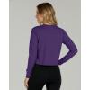 image:imageReal Essentials 5 Pack Womens DryFit Long Sleeve Crop Top  Running Workout Gym Athletic Crew Neck Shirt Plus AvailableSet 1