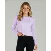 image:imageReal Essentials 5 Pack Womens DryFit Long Sleeve Crop Top  Running Workout Gym Athletic Crew Neck Shirt Plus AvailableSet 11