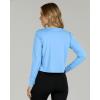 image:imageReal Essentials 5 Pack Womens DryFit Long Sleeve Crop Top  Running Workout Gym Athletic Crew Neck Shirt Plus AvailableSet 12