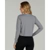 image:imageReal Essentials 5 Pack Womens DryFit Long Sleeve Crop Top  Running Workout Gym Athletic Crew Neck Shirt Plus AvailableSet 13