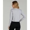 image:imageReal Essentials 5 Pack Womens DryFit Long Sleeve Crop Top  Running Workout Gym Athletic Crew Neck Shirt Plus AvailableSet 2
